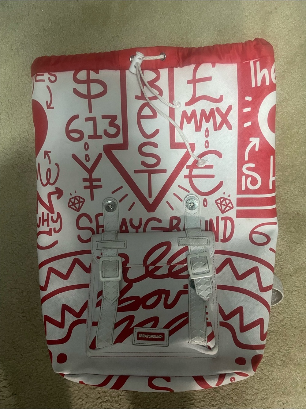 sprayground backpack leather